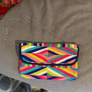Multi Color - Metal Strap Pocketbook